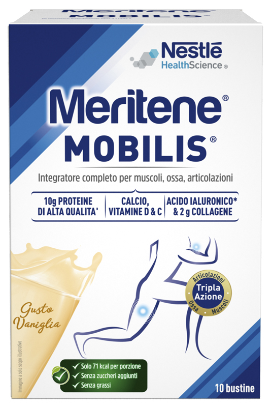 MERITENE MOBILIS GUSTO VANIGLIA 10 BUSTINE DA 21 G - Antica Farmacia Ferrari