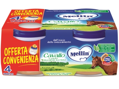 MELLIN OMOGENEIZZATO CAVALLO 4 X 80 G - Antica Farmacia Ferrari