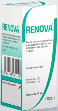 RENOVA COLLIRIO SOSTITUTO LACRIMALE A BASE DI ACIDO IALURONICO 0,4% FLACONE DA 10 ML SENZA CONSERVANTI - Antica Farmacia Ferrari