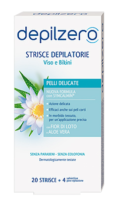 DEPILZERO STRISCE VISO E BIKINI 20 PEZZI - Antica Farmacia Ferrari
