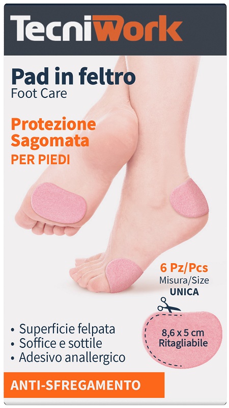 PAD IN FELTRO SAGOMATO 8,6X5CM 6 PEZZI - Antica Farmacia Ferrari