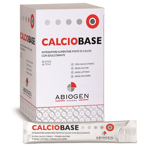 CALCIOBASE 30 STICK DA 10 ML SENZA ZUCCHERI AGGIUNTI SENZA GLUTINE E SENZA LATTOSIO - Antica Farmacia Ferrari
