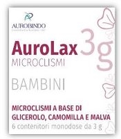 MICROCLISMI PER BAMBINI AUROLAX 6 CONTENITORI 3 G - Antica Farmacia Ferrari