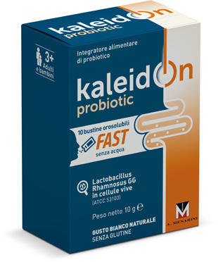 KALEIDON PROBIOTIC FAST BIANCO NATURALE 10 BUSTE OROSOLUBILI - Antica Farmacia Ferrari