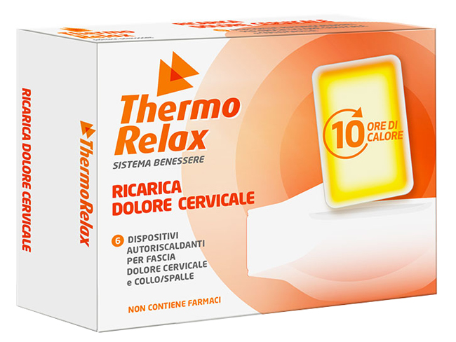 THERMORELAX RICARICA PER FASCIA DOLORE CERVICALE 6 DISPOSITIVI AUTORISCALDANTI - Antica Farmacia Ferrari