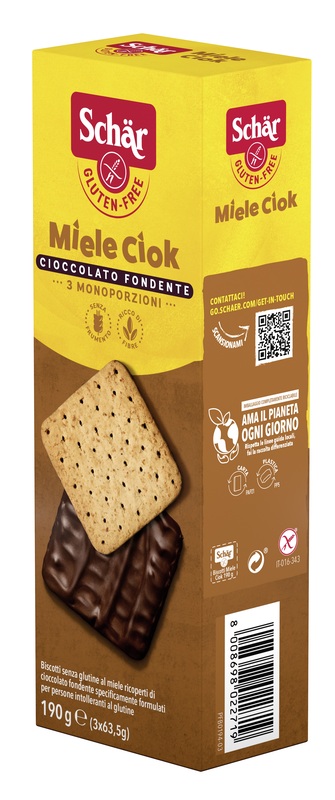 SCHAR BISCOTTI MIELE CIOK 190 G - Antica Farmacia Ferrari