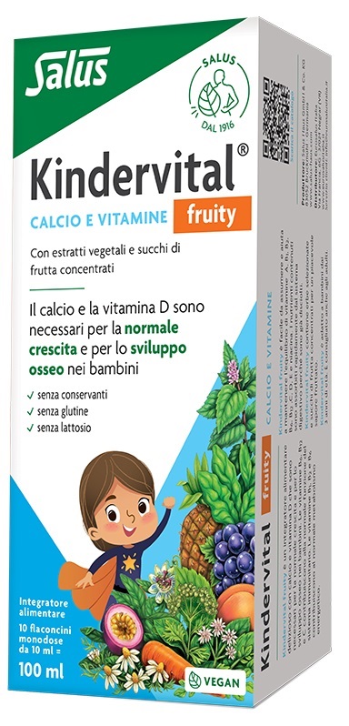 FLORADIX KINDERVITAL FRUITY FORMULA POTENZIATA 10 FLACONCINI MONODOSE X 10 ML PER BAMBINI DA 3 A 12 ANNI - Antica Farmacia Ferrari
