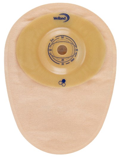 SACCA PER COLOSTOMIA WELLAND AURUM PROFILE COLO MIDI OPACA PRETAGLIATA DIAMETRO 44 MM INIZIO CONVESSITA' 48 MM 10 PEZZI - Oltrefarma