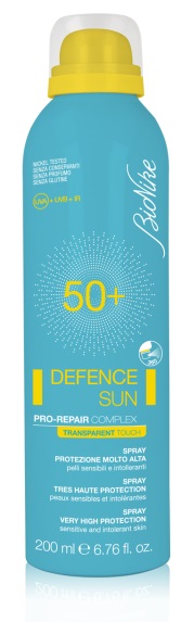 BIONIKE DEFENCE SUN SPRAY TRANSPARENT TOUCH SPF 50+ 200 ML - Antica Farmacia Ferrari