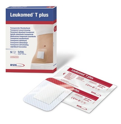 MEDICAZIONE POST-OPERATORIA LEUKOMED T PLUS TRASPARENTE IMPERMEABILE 8 X 10 CM - Antica Farmacia Ferrari