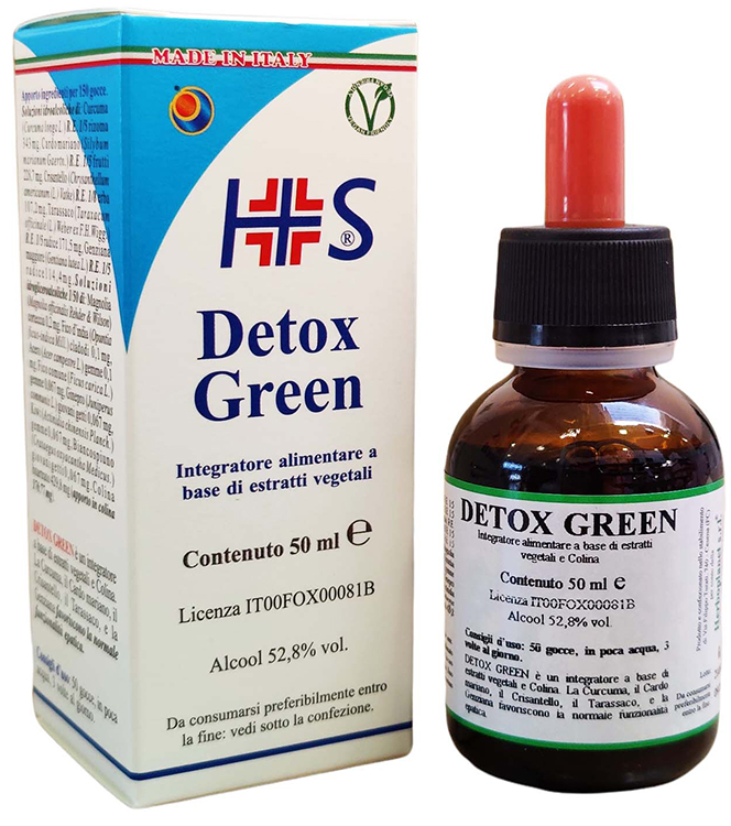 DETOX GREEN GOCCE 50 ML - Antica Farmacia Ferrari