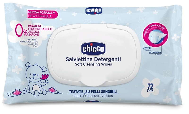 CHICCO COSMESI SALVIETTE 72 PEZZI PLAQ - Antica Farmacia Ferrari