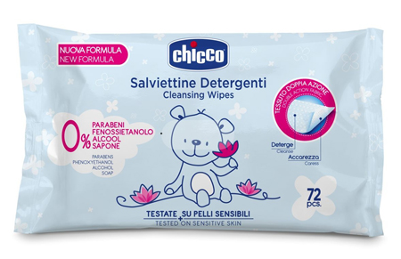 CHICCO COSMESI SALVIETT 72 PEZZI SENZA PLAQ - Antica Farmacia Ferrari