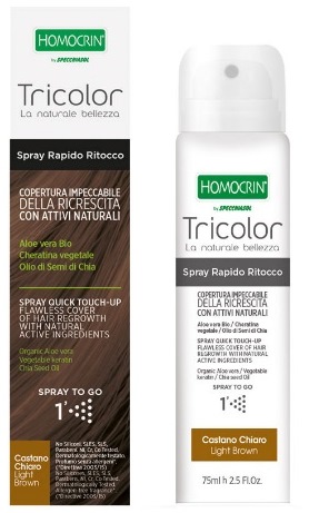 TRICOLOR SPRAY RITOCCO CASTANO CHIARO 75 ML - Antica Farmacia Ferrari