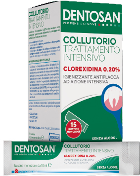 DENTOSAN COLLUTORIO MONODOSE INTENSIVO 0,20% 15 BUSTINE DA 10 ML - Antica Farmacia Ferrari