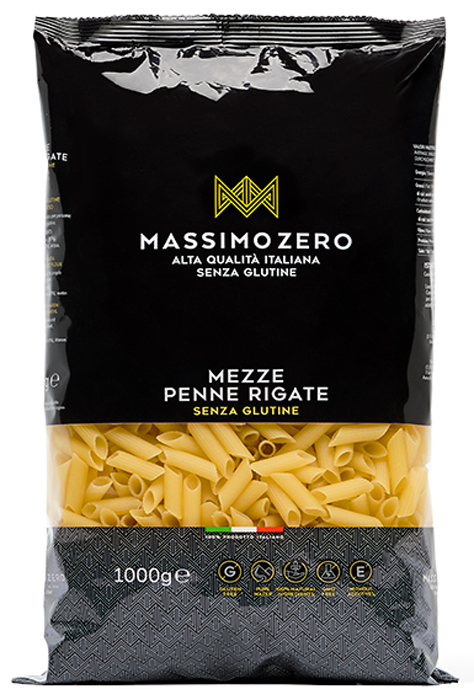 MASSIMO ZERO MEZZE PENNE RIGATE 1 KG - Antica Farmacia Ferrari