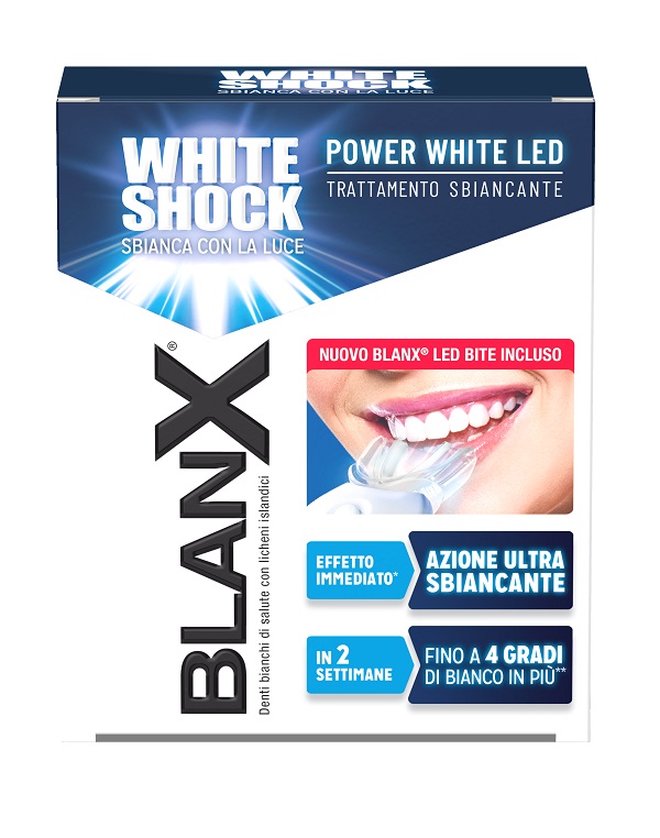 BLANX WHITE SHOCK TRATTAMENTO POWER WHITE GEL 30 ML CON BITE - Antica Farmacia Ferrari