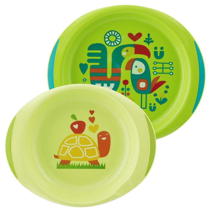 CHICCO PIATTO FONDO E PIANO 12 MESI+ AZZURRO/VERDE - Antica Farmacia Ferrari