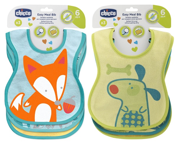 CHICCO BAVAGLINE PAPPA 6M+ 3PZ NEUTRE - Antica Farmacia Ferrari