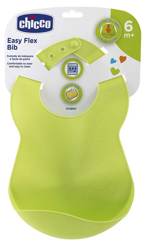 CHICCO BAVAGLINA RIGIDA 6M+ VERDE - Antica Farmacia Ferrari