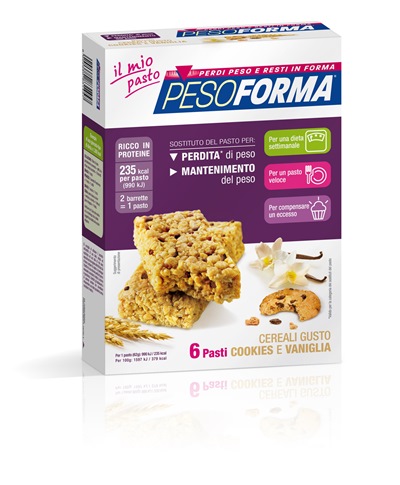 PESOFORMA BARR CEREALI COOKIES VANIGLIA 372 G - Antica Farmacia Ferrari