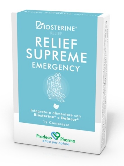 BIOSTERINE RELIEF SUPREME EMERGENCY 12 COMPRESSE - Antica Farmacia Ferrari