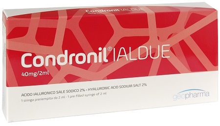 SIRINGA INTRA-ARTICOLARE CONDRONIL IALDUE PRERIEMPITA ACIDO IALURONICO SALE SODICO 40 MG 2 ML - Antica Farmacia Ferrari