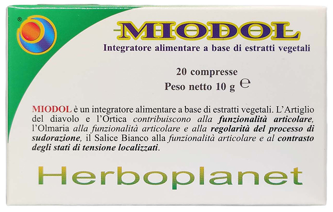 MIODOL 20 COMPRESSE BLISTER 10 G - Antica Farmacia Ferrari