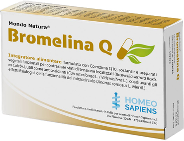 BROMELINA Q MONDO NATURA 30 COMPRESSE - Antica Farmacia Ferrari