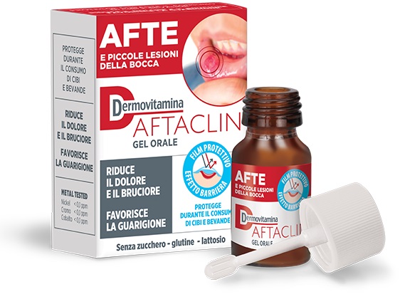 DERMOVITAMINA AFTACLIN GEL 7 ML - Antica Farmacia Ferrari