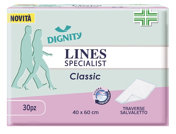 TRAVERSA PER INCONTINENZA LINES SPECIALIST CLASSIC 40X60 CM 30 PEZZI - Antica Farmacia Ferrari