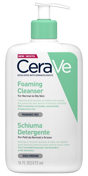 CERAVE SCHIUMA DETERGENTE VISO 473 ML - Antica Farmacia Ferrari
