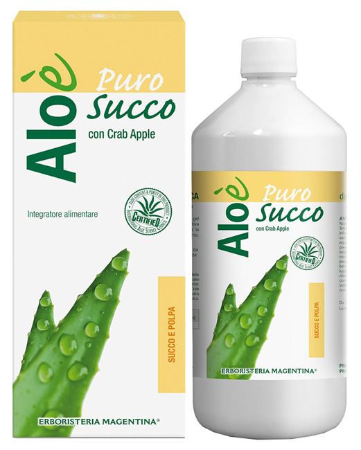 ALOE' ALOE SUCCO E POLPA BIO 1 LITRO - Antica Farmacia Ferrari