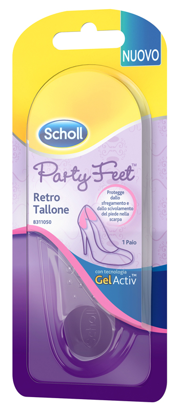 PLANTARE ORTOPEDICO PER RETRO TALLONE PARTY FEET SCHOLL GEL ACTIV 1 PAIO - Antica Farmacia Ferrari