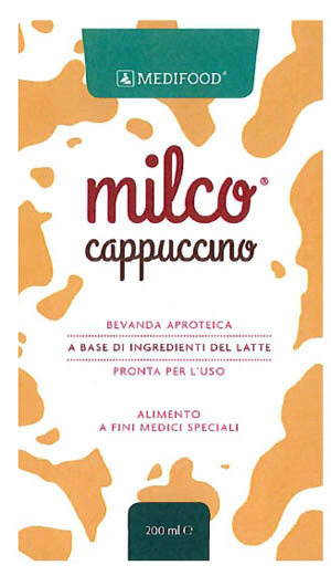 MEDIFOOD MILCO BEVANDA APROTEICA CAPPUCCINO 6 X 200 ML - Antica Farmacia Ferrari