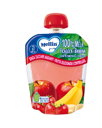 MELLIN POUCH MELA/FRAGOLA/BANANA 90 G - Antica Farmacia Ferrari