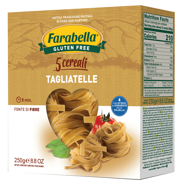 FARABELLA TAGLIATELLE AI 5 CEREALI 250 G - Antica Farmacia Ferrari