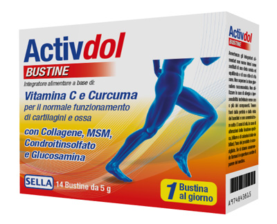 ACTIVDOL CARTILAGINI E ARTICOLAZIONI 14 BUSTINE DA 5 G - Antica Farmacia Ferrari