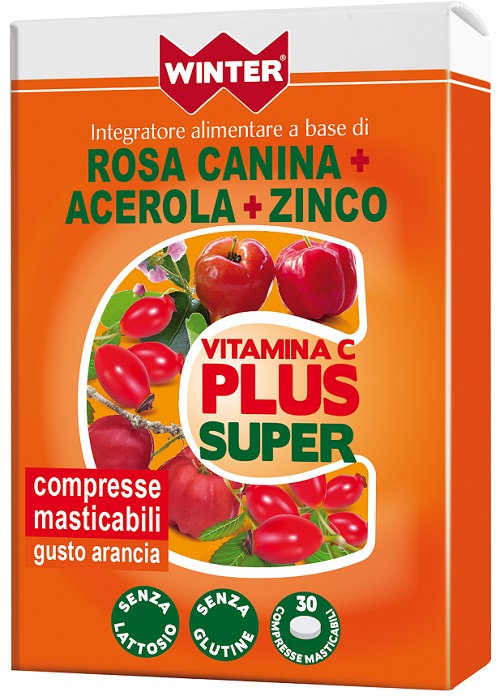 WINTER VITAMINA C PLUS SUPER  + ZINCO 30 COMPRESSE MASTICABILI - Antica Farmacia Ferrari