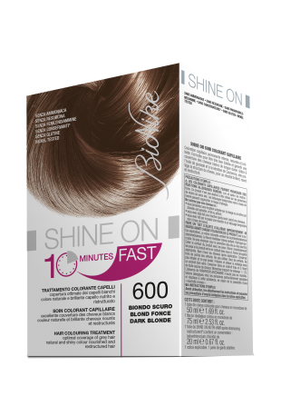 BIONIKE SHINE ON FAST TRATTAMENTO COLORANTE CAPELLI BIONDO SCURO 600 FLACONE 60 ML + TUBO 60 ML - Antica Farmacia Ferrari