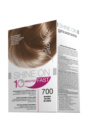 BIONIKE SHINE ON FAST TRATTAMENTO COLORANTE CAPELLI BIONDO 700 FLACONE 60 ML + TUBO 60 ML - Antica Farmacia Ferrari