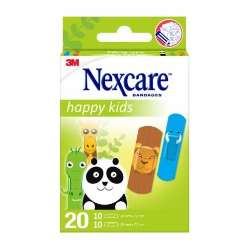 CEROTTI NEXCARE KIDS PLASTERS ANIMALS 20 PEZZI ASSORTITI - Antica Farmacia Ferrari