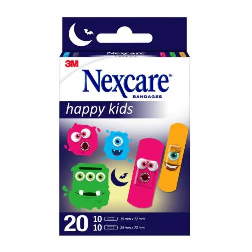 CEROTTI NEXCARE KIDS PLASTERS MONSTERS 20 PEZZI ASSORTITI - Antica Farmacia Ferrari