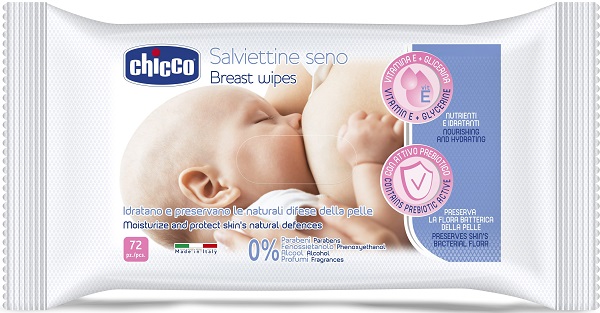 CHICCO SALVIETTE DETERGENTI PER IL SENO 72 PEZZI - Antica Farmacia Ferrari