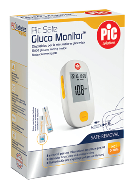 GLUCOMETRO CON MONITOR PIC GLUCO SAFE 1 PEZZO - Antica Farmacia Ferrari