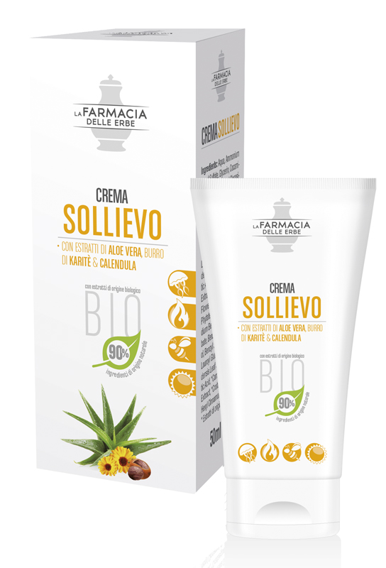FARMACIA DELLE ERBE CREMA SOLLIEVO ALOE BIO 50 ML - Antica Farmacia Ferrari