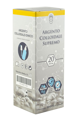 ARGENTO COLLOIDALE SUPREMO 20PPM 100 ML SPRAY + CONTAGOCCE - Antica Farmacia Ferrari