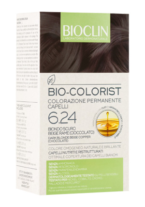 BIOCLIN BIO COLORIST 6,24 BIONDO SCURO BEIGE RAME - Antica Farmacia Ferrari