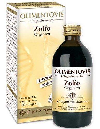 ZOLFO ORGANICO OLIMENTOVIS 200 ML - Antica Farmacia Ferrari