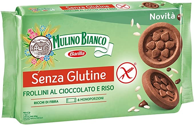 MULINO BIANCO SENZA GLUTINE FROLLINI AL CIOCCOLATO E RISO 6 MONOPORZIONI DA 41,66 G - Antica Farmacia Ferrari
